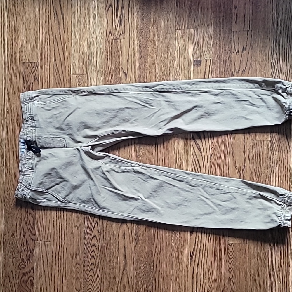 Boys khaki joggers size medium